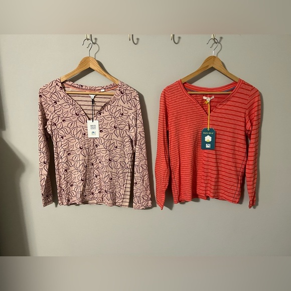 White Stuff Nelly LS Tee Women’s Large Lot of Two - Picture 1 of 16